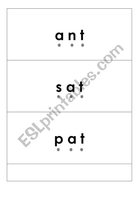 Jolly Phonics Group 1 (satpin) Word Flashcards - ESL worksheet by alivia