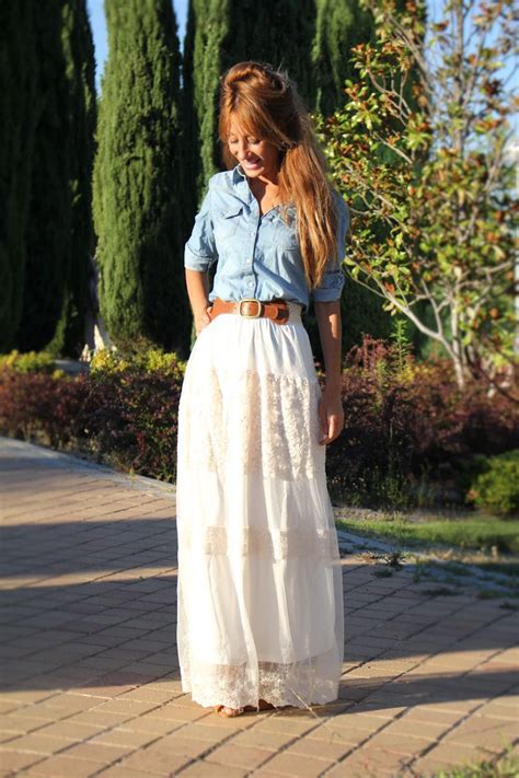 Arriba Imagen Falda Larga Blanca Outfit Abzlocal Mx