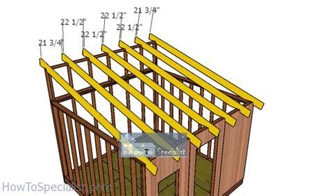 Fitting The Rafters To The 12×12 Lean To Shed Howtospecialist How