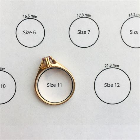 Mens Ring Size Chart Us