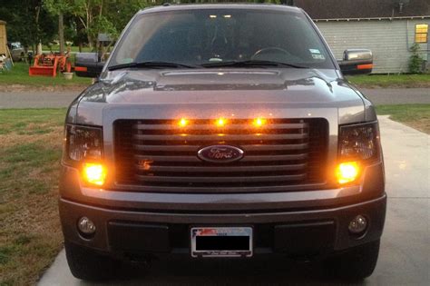 2013 2014 Ford F150 Raptor Style Grille Light Kit Clear Lens Or Amber LED