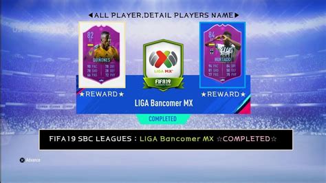 Fifa Sbc Leagues Liga Bancomer Mx Completed Youtube