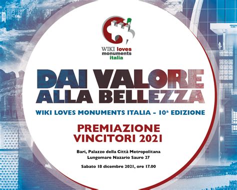 Premiazione Wiki Loves Monuments 2021 Wikimedia Italia