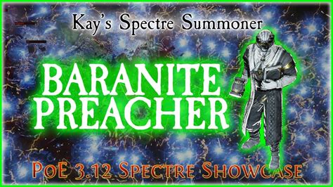 PoE 3 12 Baranite Preacher Spectre Showcase YouTube