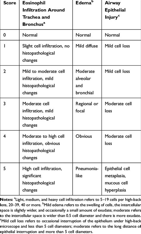 Pathological Scoring Criteria For Lung Injury Download Scientific Diagram