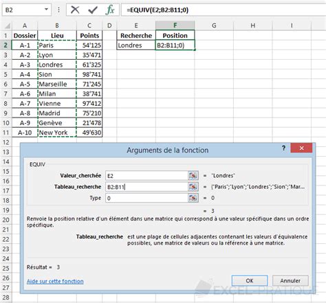 Découvrir 190 imagen equiv formule excel fr thptnganamst edu vn