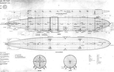 Zeppelin Blueprint Zeppelin Zeppelin Airship Airship