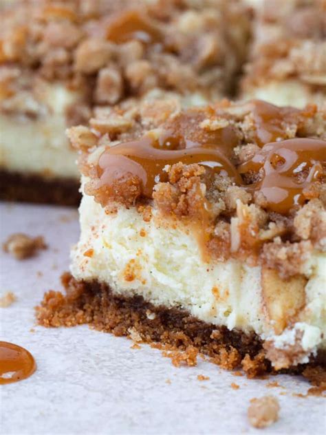 Apple Crisp Cheesecake Bars Short Stack Kitchen