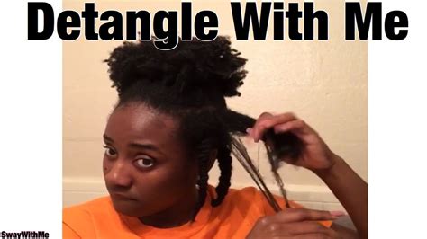 How To Detangle Type 4 Hair Youtube