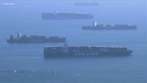 Overwhelming Backlog Of Cargo Ships In LA And Long Beach Cbs8