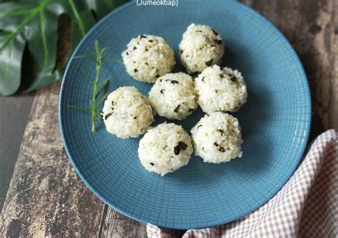 Resep Seaweed Rice Balls Jumeokbap Oleh Bunda Ei Cookpad