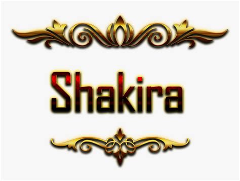 Shakira Decorative Name Png Amit Name Transparent Png Transparent