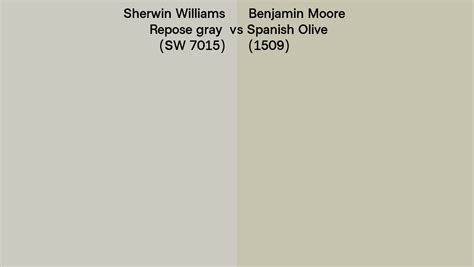 Sherwin Williams Repose Gray Sw Vs Benjamin Moore Spanish Olive