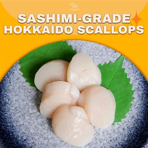 Wild Caught Hokkaido Scallops Sashimi Grade Shopee Singapore