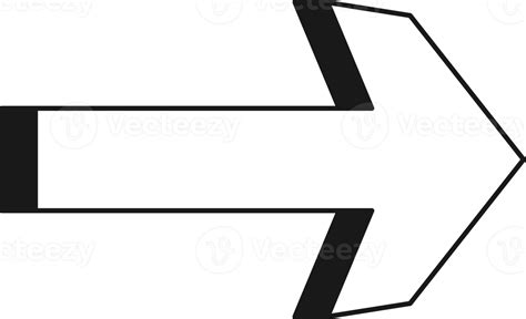 Arrow symbol. Turn right. Transparent flat design element. 14387555 PNG