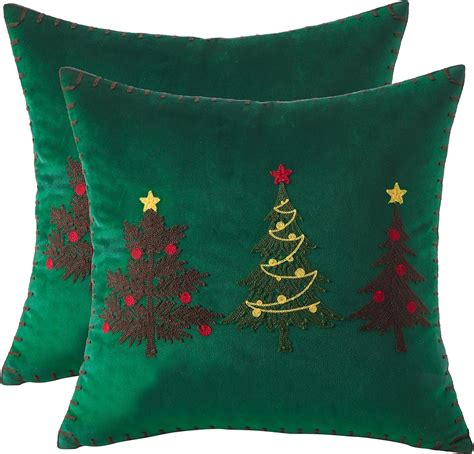 Amazon Tosleo Christmas Throw Pillow Cover X Inch Set Of