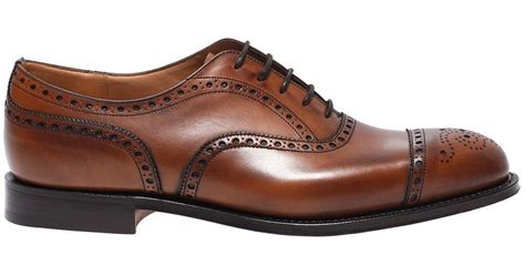 Churchs Diplomat 173 Oxford Shoes In Nevada Leather In Light Brown