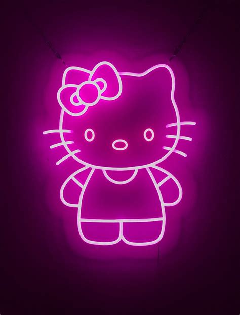 Neon Hello Kitty Wallpapers Wallpaper Cave