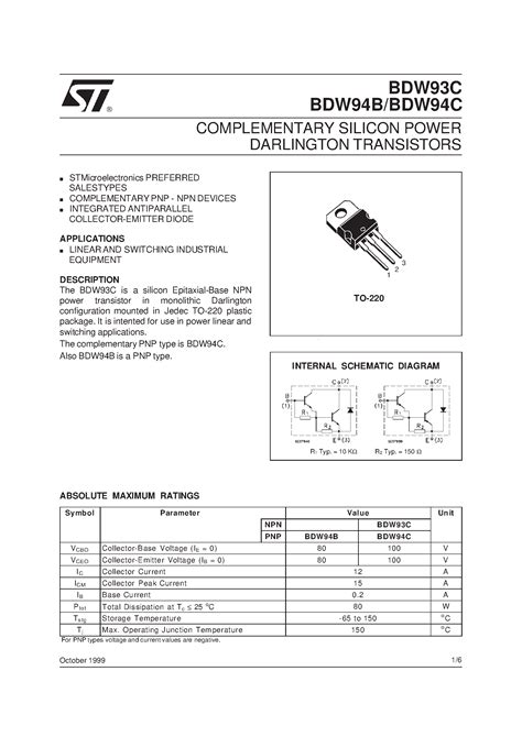 Darlington Transistor Datasheet Everything You Need To Know