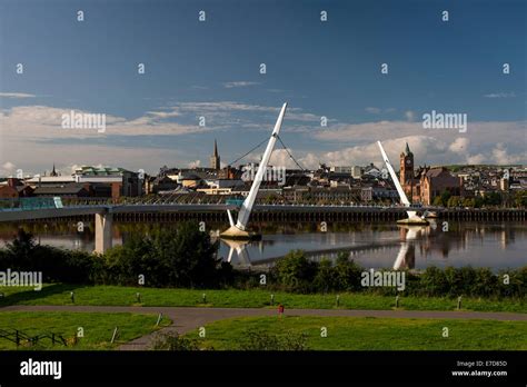 Peace Bridge, Derry, Londonderry, Northern Ireland Stock Photo - Alamy