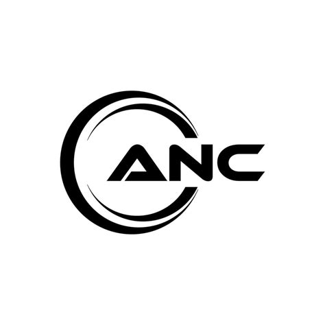 ANC letter logo design in illustration. Vector logo, calligraphy ...