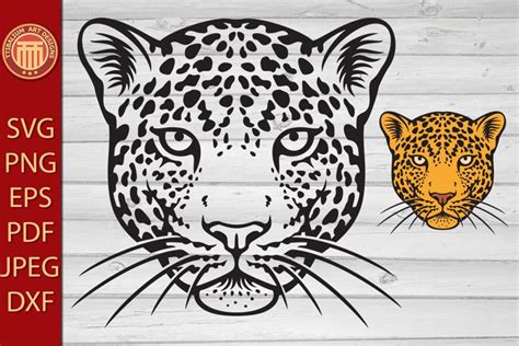 Jaguar Head Eps Dxf Svg Pdf Png Files