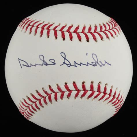 Duke Snider Signed OML Baseball PSA COA Pristine Auction