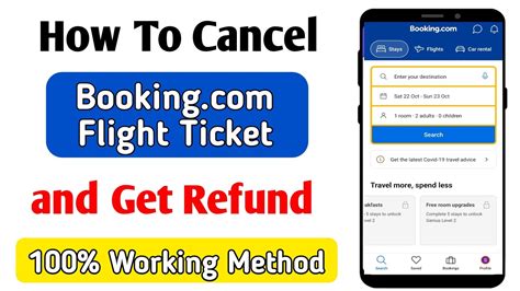 How To Cancel Flight Ticket In Booking Com Flight Ticket