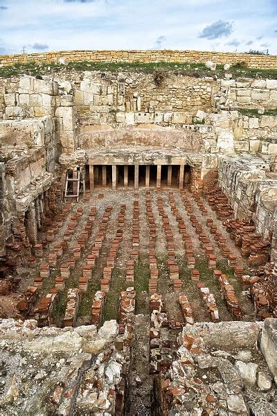 Ancient roman underfloor heating system For sale as Framed Prints ...