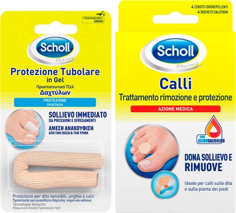 Scholl Protezione Tubolare Ritagliabile In Gel Per Dita Dei Piedi E