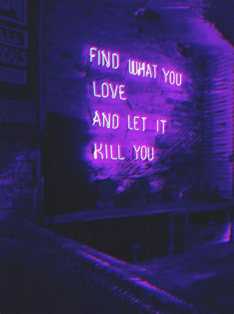 Pin By Maddie Oneill On ‍1 Dark Purple Aesthetic Neon Quotes Neon Signs