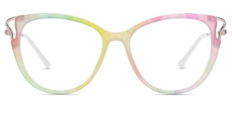 Women Glasses Large Tm07885 Multicolor Tr Metal Cat Eye Frame Firmoo Uk