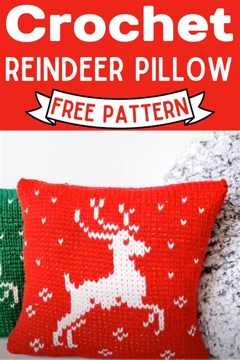 Crochet Christmas Pillow Patterns For Festive Ambiance Enhancer