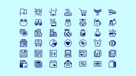 1,300 Free Pixel Icons – Vector Pixel icons (svg) | Figma