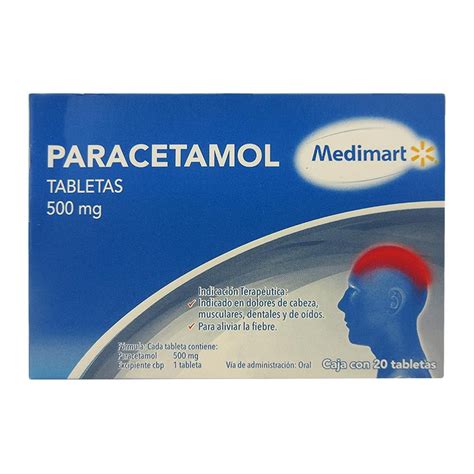 Paracetamol Medimart Mg Tabletas Walmart