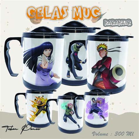 Jual Botol Minum Gelas Kopi Teh Unik Karakter Aksesoris Anime Naruto