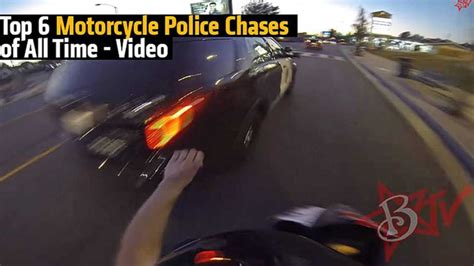 Top 6 Motorcycle Police Chases of All Time - Video