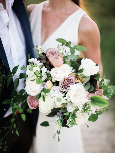 Organic Dusty Rose Bridal Bouquet By Gather Floral Design Virginia Beach Virginia Beach