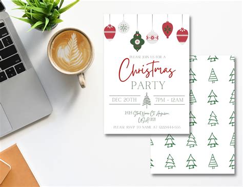 Christmas Party Invitation - Etsy