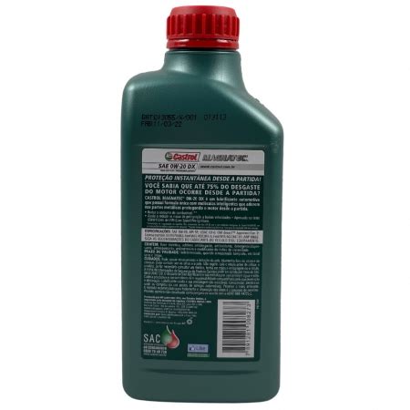 Óleo Motor 0W20 DX CASTROL MAGNATEC SN SN PLUS SINTETICO