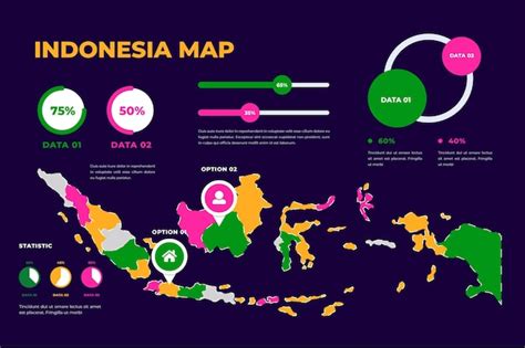 Free Vector Indonesia Map Infographics