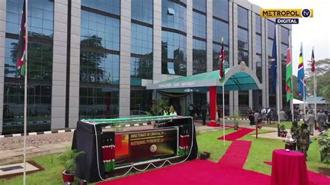 President Kenyatta During Official Opening Of DCI Forensic Lab Nairobi