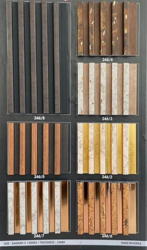 Charcoal Louver Wall Panel For Residential Thickness Mm At Rs