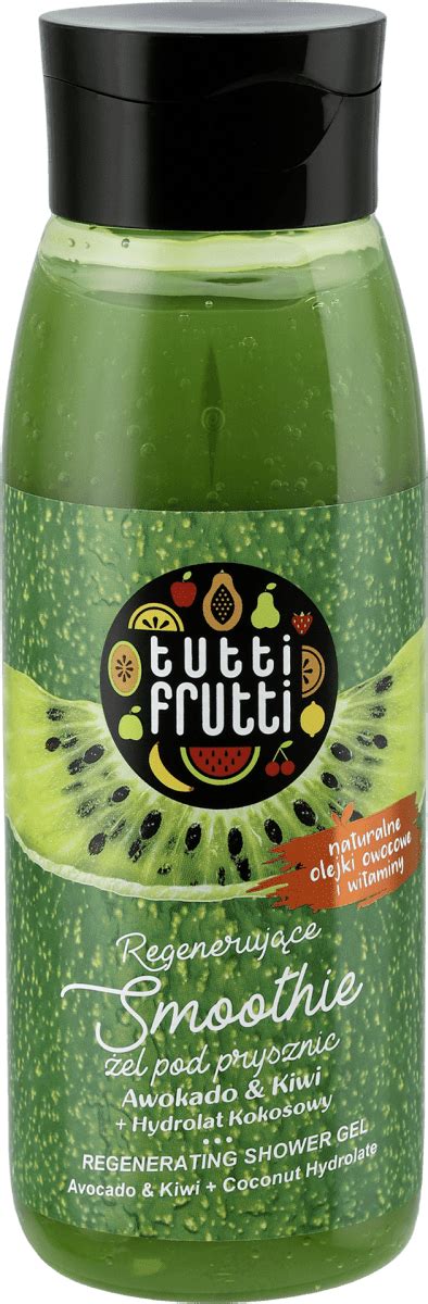 Tutti Frutti Żel pod prysznic Kiwi Avocado Regenerujące smoothie 400