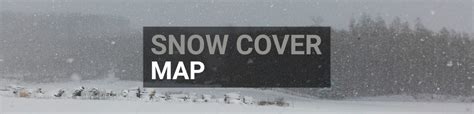 Snow cover map LIVE: ️ Where is it currently snowing? ️