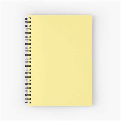 Buttermilk Yellow Solid Yellow Color Spiral Notebook by podartist ...