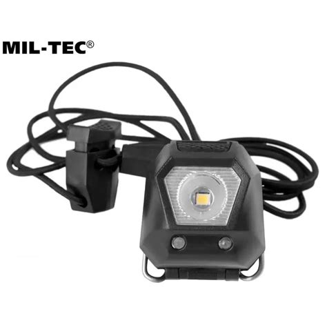 MIL TEC GALVAS LUKTURIS BLACK HEADLAMP MINI 4 FUNCTIONS MILBAZA