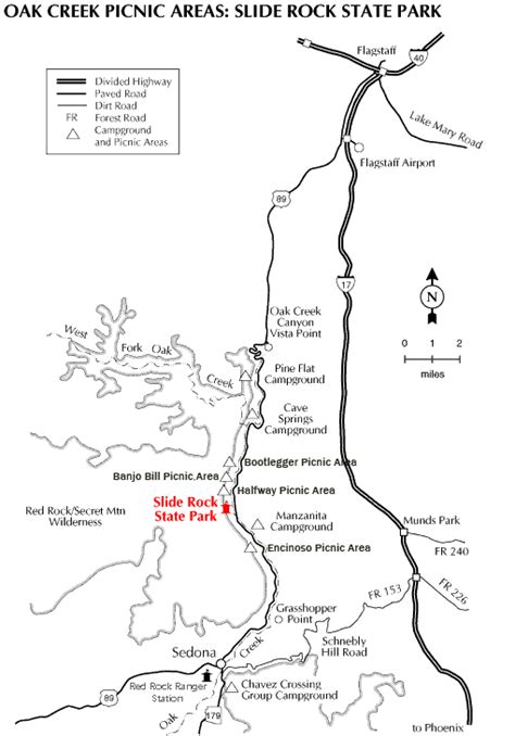 Slide Rock State Park Map – The World Map