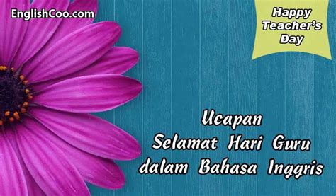 Ucapan Selamat Hari Guru Dalam Bahasa Inggris Happy Teachers Day