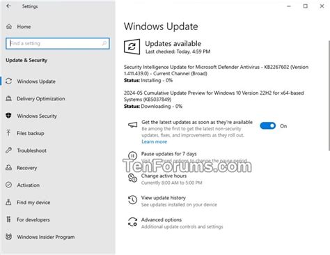 KB5037849 Windows 10 Cumulative Update Preview Build 19045 4474 22H2